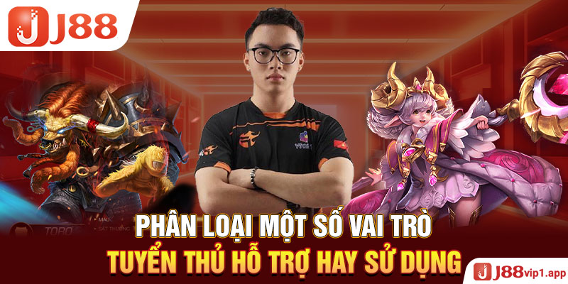 Phân loại một số vai trò tuyển thủ hỗ trợ hay sử dụng